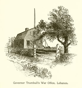 Oorlogskantoor van Gouverneur Trumbull, Lebanon, Connecticut door American School