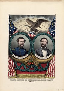 Grote banier van de radicale democratie, voor 1864