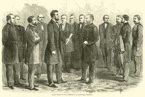 Grant ontvangt zijn benoeming tot luitenant-generaal, mei 1864