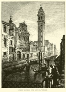 Griekse Kerk en Kanaal, Venetië door American School