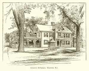 Geboorteplaats van Greene, Warwick, R.I.