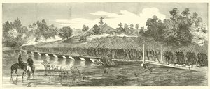 Hanover Ferry, oversteek van de Pamunkey, juni 1864 door American School
