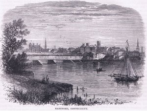 Hartford, Connecticut (1664), illustratie uit Cassell