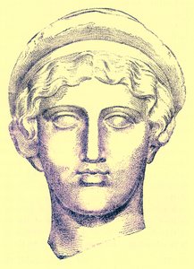 Hebe, illustratie uit History of Greece door Victor Duruy, gepubliceerd 1890 door American School