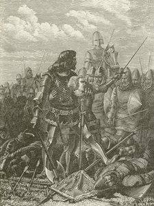 Hendrik V bij de Slag van Agincourt door American School