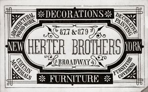 Herter Brothers, Decoraties, Meubels, 877 & 879 Broadway, New York