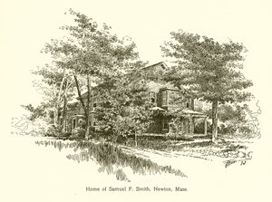 Huis van Samuel F. Smith, Newton, Mass