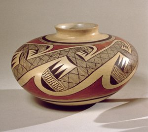 Hopi Bullware pot, uit Arizona door American School