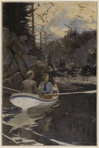 Illustratie voor Days Off and Other Digressions (kleurenlitho) door American School