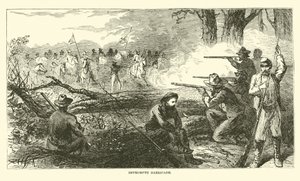 Impromptu barricade, juli 1863 door American School