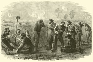 In de loopgraven voor Petersburg, augustus 1864 door American School