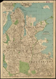 Geïndexeerde kaart van Boston