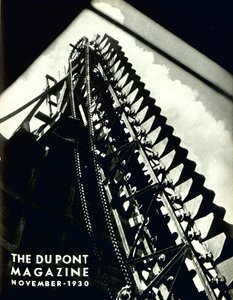 Industriële machines, voorpagina van het DuPont Magazine, november 1930