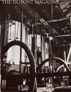 Industriële fabriek, voorpagina van het DuPont Magazine, maart 1931 door American School