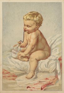 Baby drinkt Ridges voedsel door American School