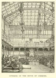 Interieur van het Lagerhuis door American School