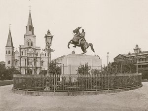Jackson Square, New Orleans door American School