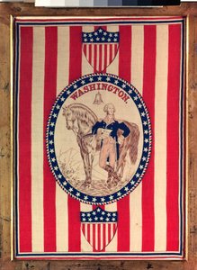 Zakdoek met een volledig ruiterportret van George Washington, c.1876