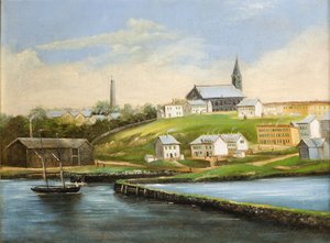 Landschap van Bunker Hill