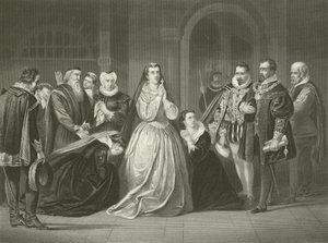 Laatste momenten van Mary, Koningin van Schotland, 1587 door American School