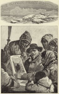 Luitenant Schwatka toont de eskimo
