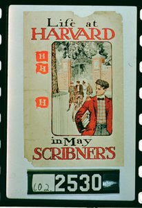 Leven aan Harvard, poster ter promotie van de mei-editie van Scribners Magazine
