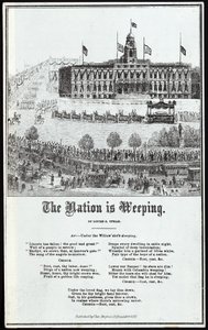 Lincolns Begrafenisstoet, uitgegeven 1865