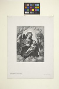 Madonna en Kind in Glorie door American School
