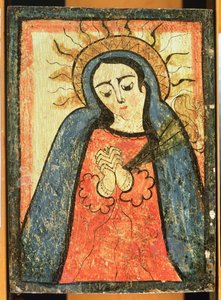 Madonna in gebed door American School