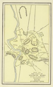 Kaart van de Stad van het Oude Rome tijdens zijn Grootheid, 30 v.Chr.-400 n.Chr.