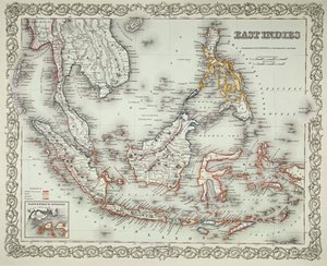 Kaart van de Oost-Indië