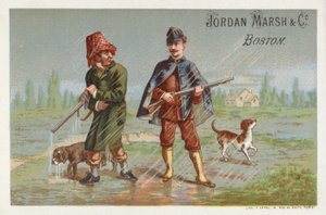 Mannen Jagen in de Regen door American School