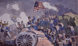 Mexicaans-Amerikaanse Oorlog (1846-48), slag bij Cerro Gordo door American School