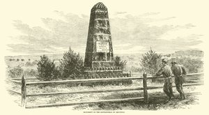 Monument op het slagveld van Groveton, augustus 1862