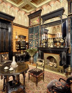 Moorse Rookkamer, Het John D Rockefeller Huis, c.1864-81 door American School
