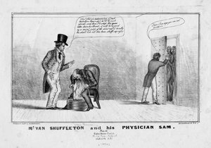 Mr. van Shuffleton en zijn arts Sam, ca. 1836