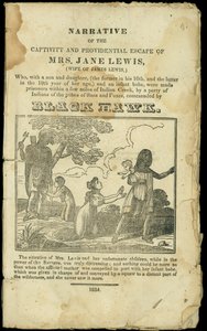 Verhaal van gevangenschap en voorzienige ontsnapping van mevrouw Jane Lewis, gepubliceerd in 1832