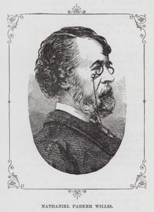 Nathaniel Parker Willis (gravure) door American School