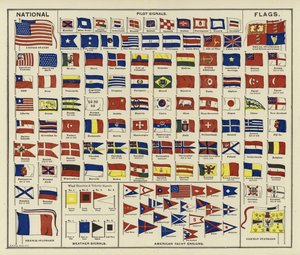 Nationale Vlaggen, Pilotsignalen, Weersignalen, Amerikaanse Jachtvaandels