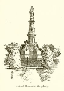 Nationaal Monument, Gettysburg door American School