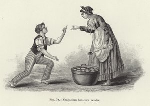 Napolitaanse maïskolfverkoper door American School