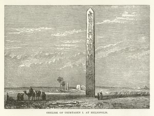 Obelisk van Usurtasen I in Heliopolis door American School