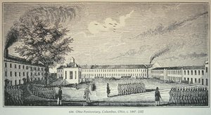 Ohio Penitentiary, Columbus, Ohio, c.1847 door American School