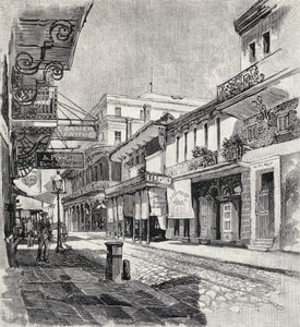 Oude St. Louis Hotel, later Het Staatshuis, New Orleans, uit 
