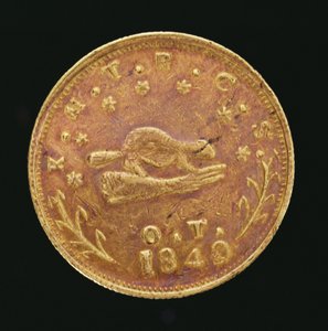 Oregon Exchange Company tien dollar door American School