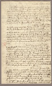 Pagina 1, Brief van Abigail Adams aan John Adams, 31 maart - 5 april 1776 (inkt op papier)