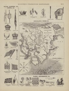 Pagina uit Websters Complete woordenboek (George Bell door American School