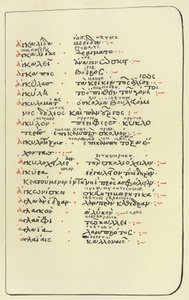 Pagina uit de Glosaire d