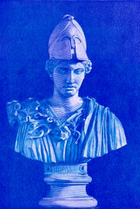 Pallas Athene, illustratie uit History of Greece door Victor Duruy, gepubliceerd 1890