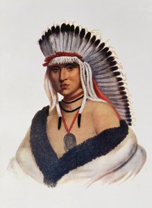 Petalesharro, een Pawnee dappere, illustratie uit 